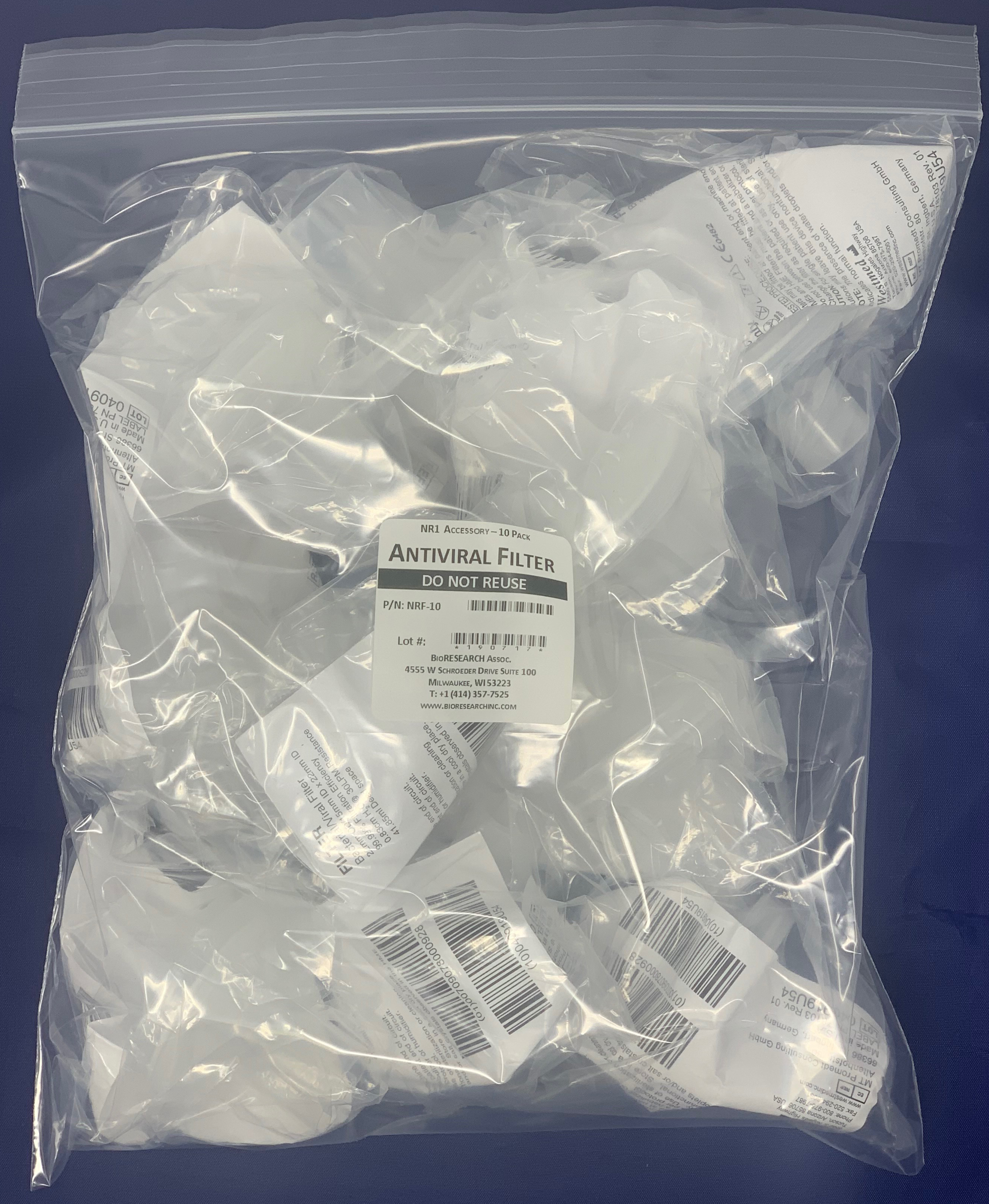 Antiviral Filter: 10 Pack