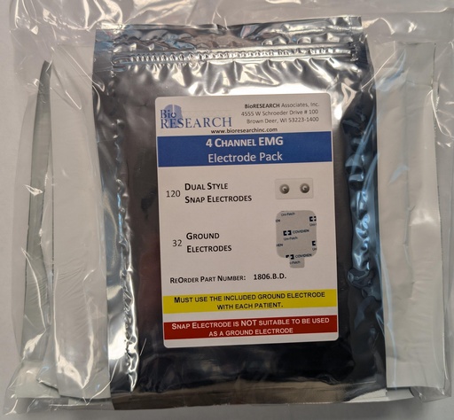 [FG] ELECTRODE PACK: DUAL STYLE: 120 COUNT:  4 CH EMG